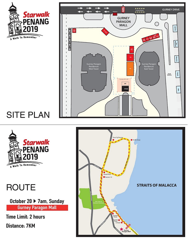 Penang Starwalk Route